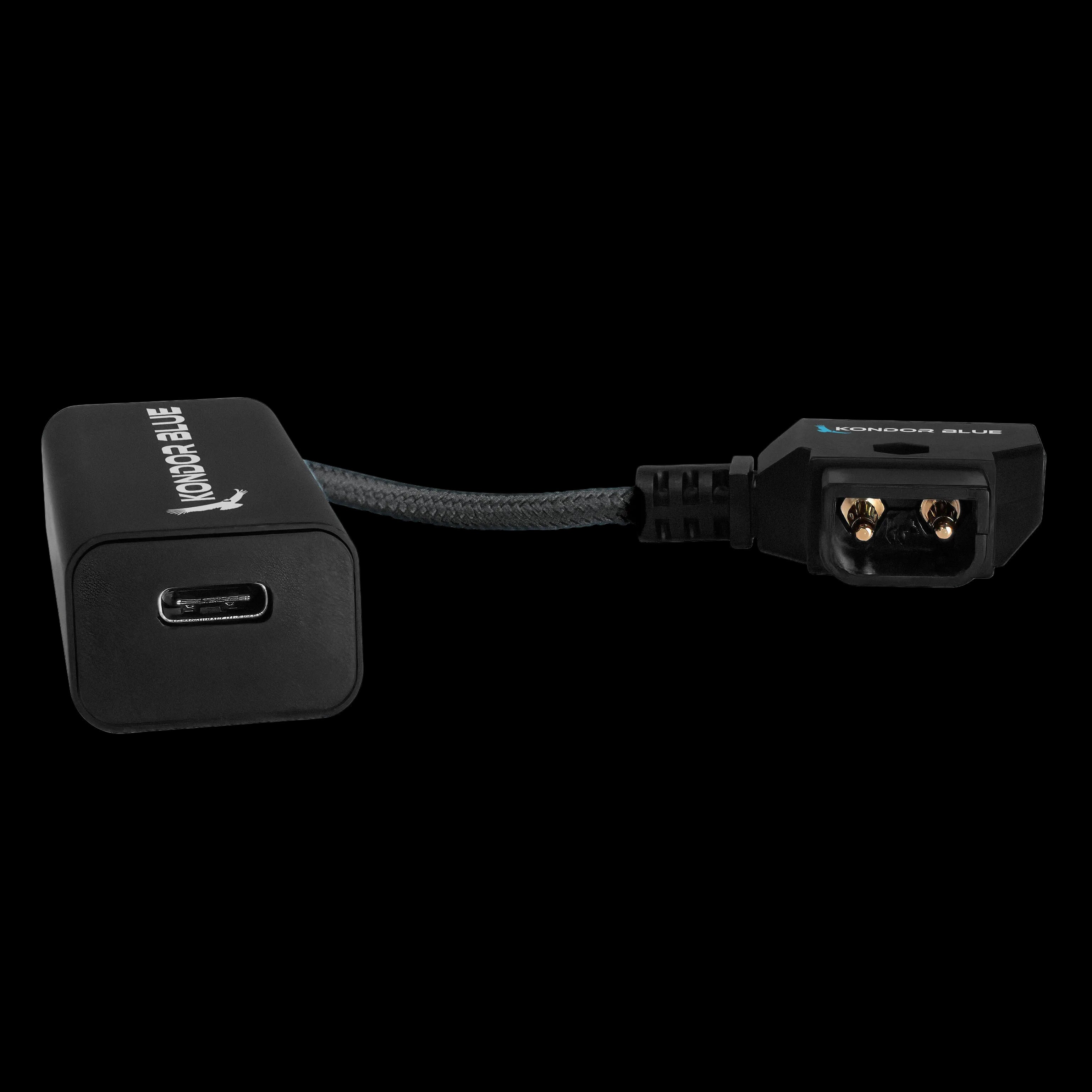 kondor-blue-d-tap-auf-usb-c-pd-kabel-6-zoll-100w-2-wege-ladung image 4