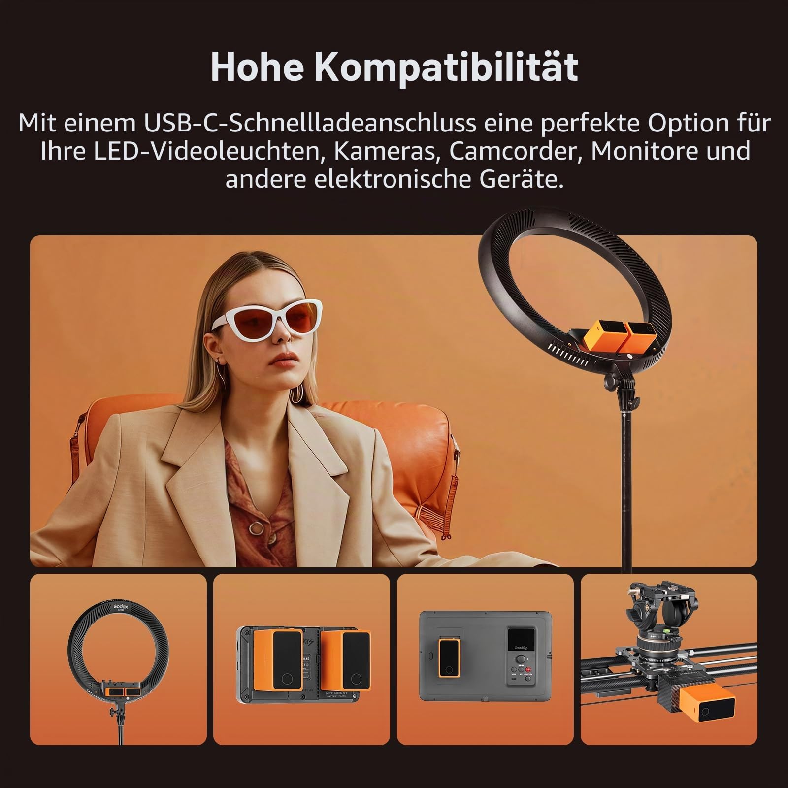 smallrig-np-f970-akku-4576-10500mah-mit-pd-36w-usb-c-und-oled-display-orange image 4