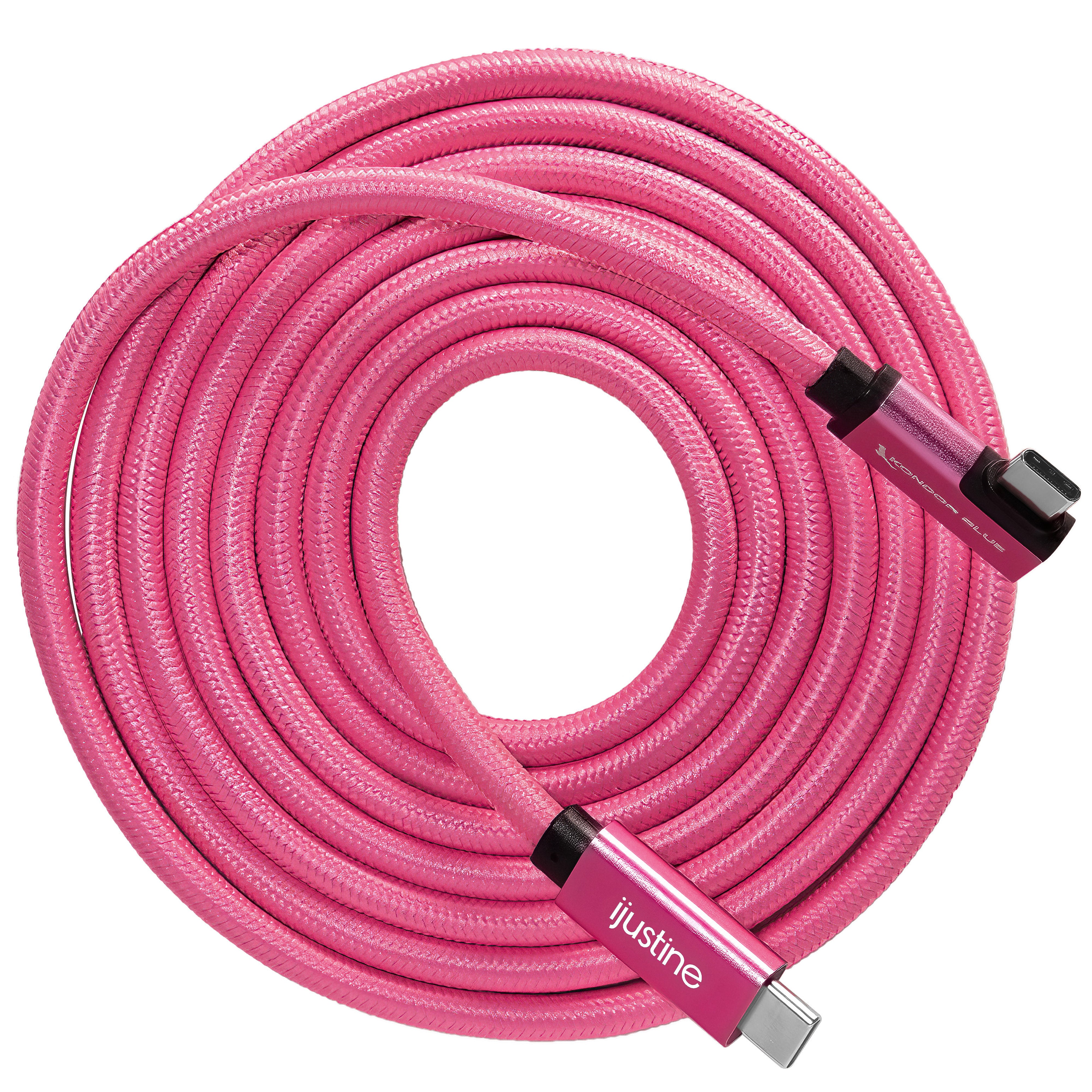 kondor-blue-ijustine-pink-usb-c-3-2-kabel-10gb-s-100w image 2