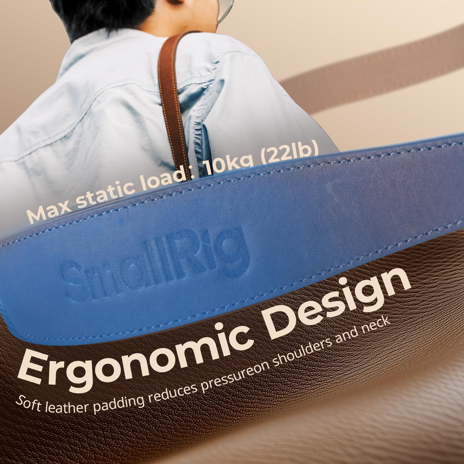 smallrig-universal-kamera-schultergurt-leder-100-110cm-f-r-dslr-bis-10kg image 4