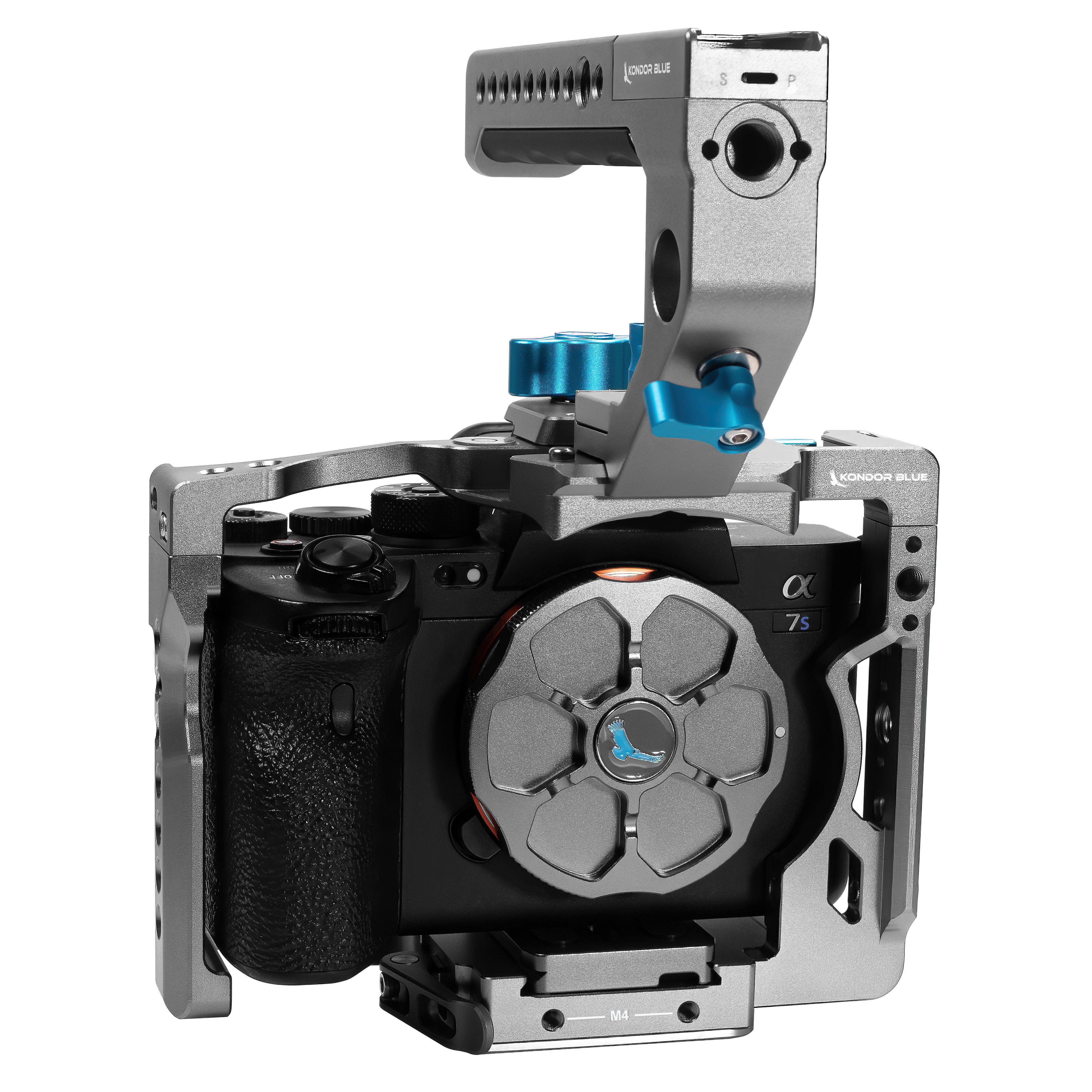 kondor-blue-sony-a1-a7-serie-cage-a1-a7s-iii-a7-iv-a7r-iv-a7r-v-mit-top-handle image 1