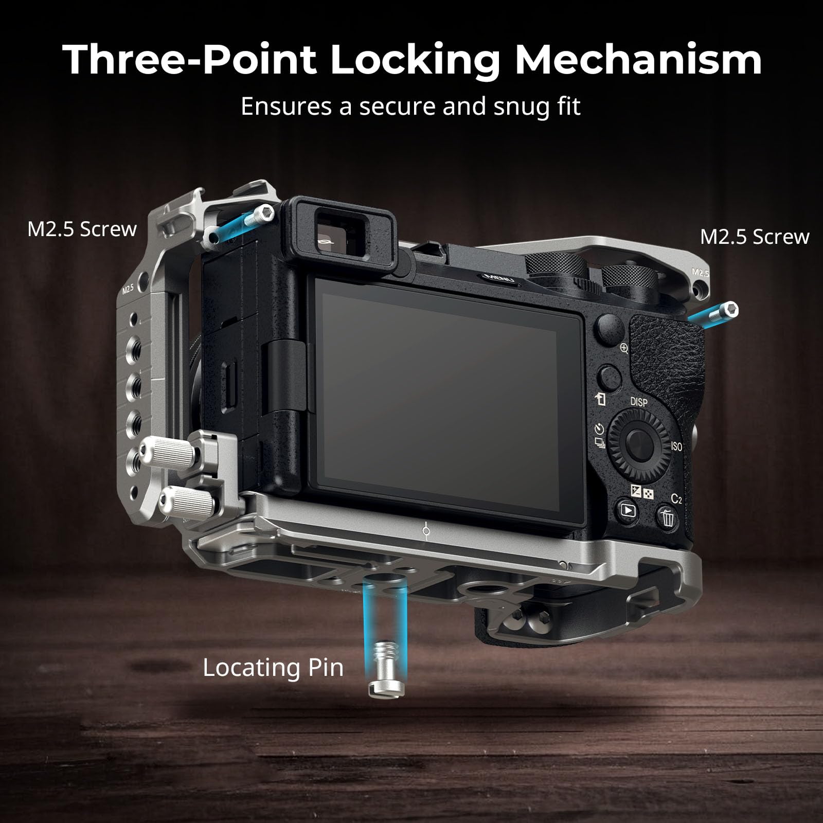 smallrig-5060-hawklock-quick-release-cage-kit-f-r-sony-alpha-6700-mit-arca-platt image 2