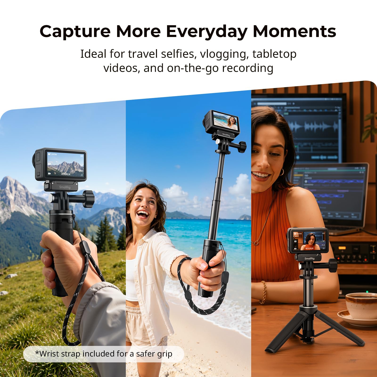 smallrig-6149-one-touch-selfie-stick-stativ-13-2-30-5-cm-f-r-dji-action-insta360 image 7