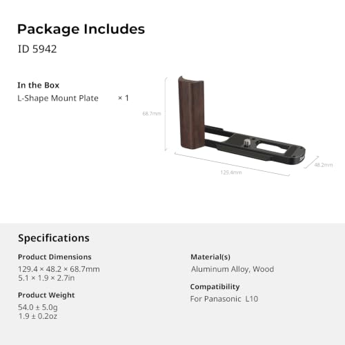 smallrig-5942-l-f-rmiger-holzgriff-schwarz-f-r-panasonic-lumix-l10 image 4