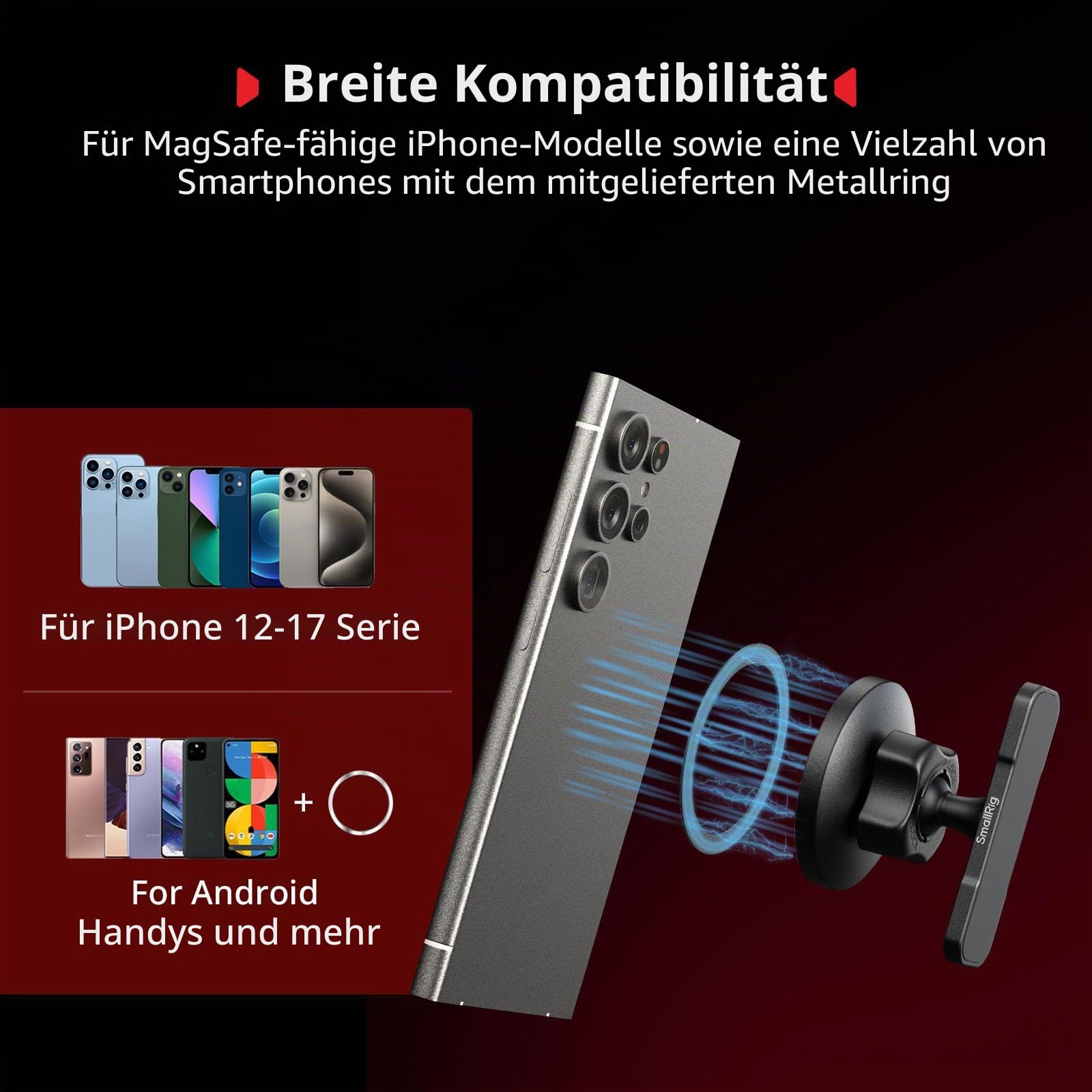 smallrig-5460-magsafe-handyhalterung-mit-360-kugelkopf-doppelseitig-magnetisch image 3
