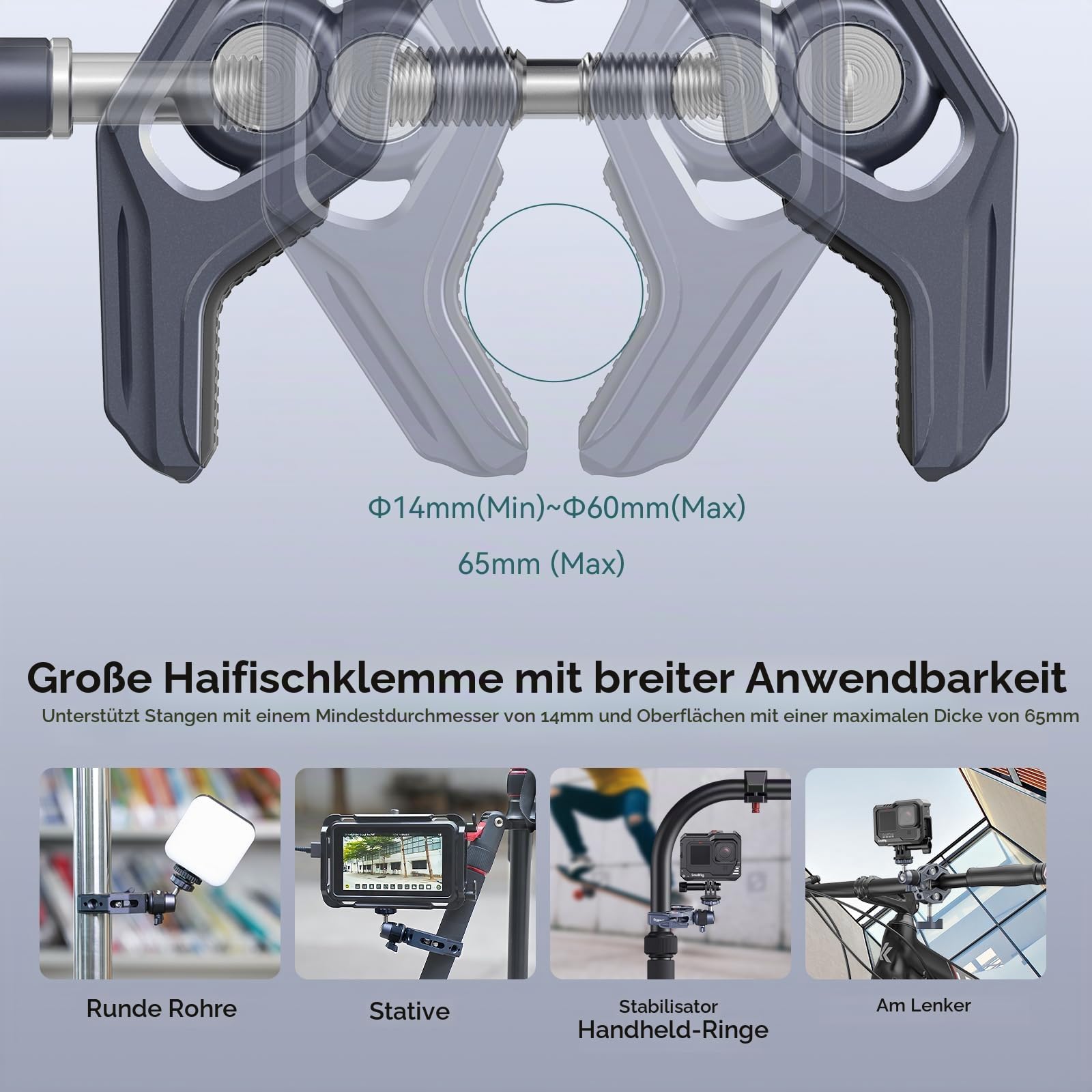 smallrig-4102b-super-clamp-mit-kugelkopf-magic-arm-klemmstativ-bis-3-5-kg image 6