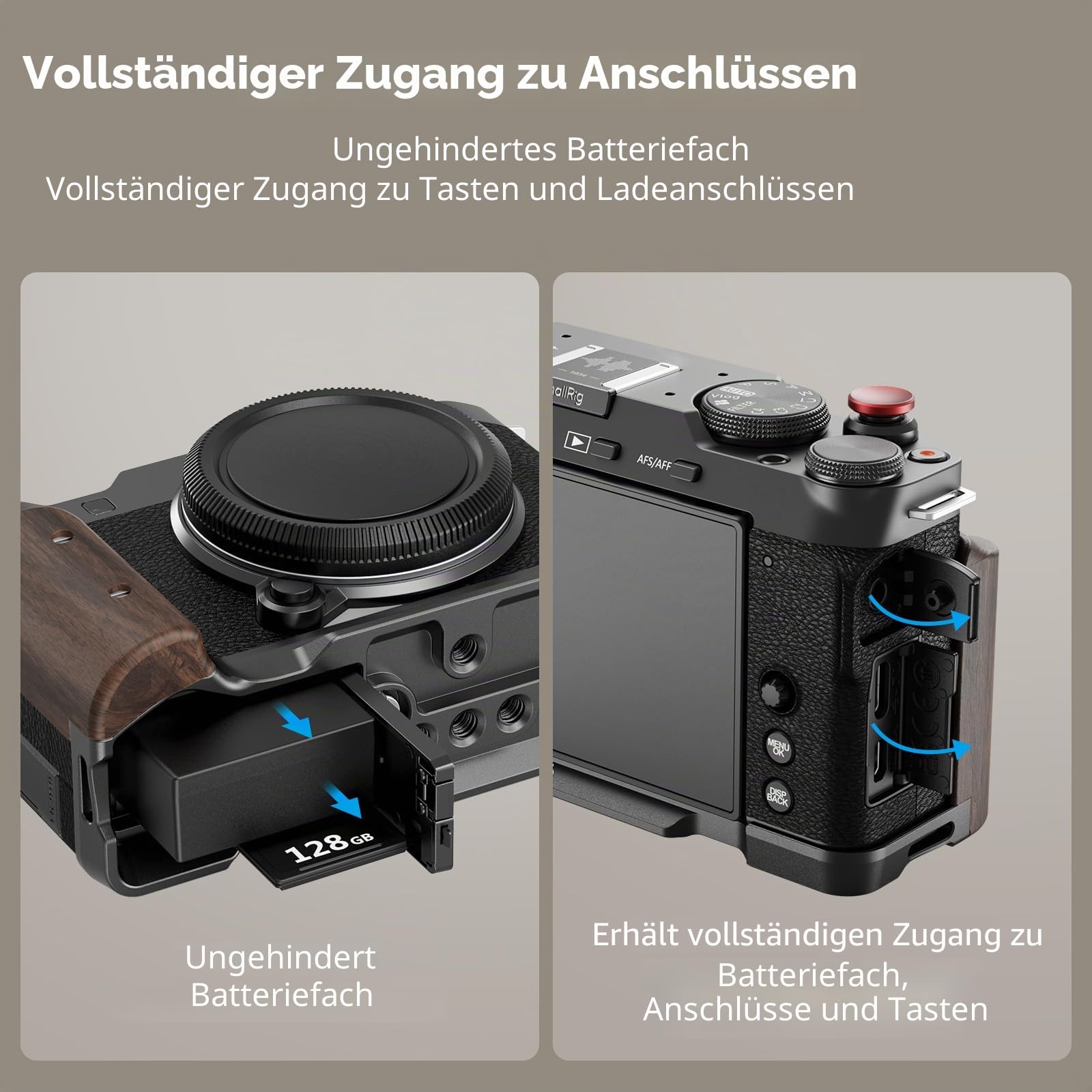 smallrig-5260-holzhandgriff-l-platte-f-r-fujifilm-x-m5-mit-arca-schnellwechselpl image 3