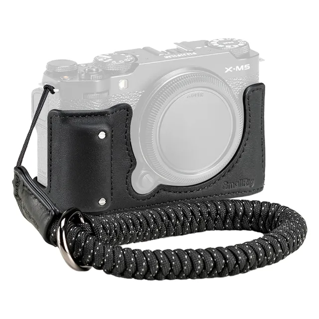 smallrig-4879-x-m5-leder-halbtasche-set-f-r-fujifilm-x-m5-echtleder-schwarz-mit- image 1