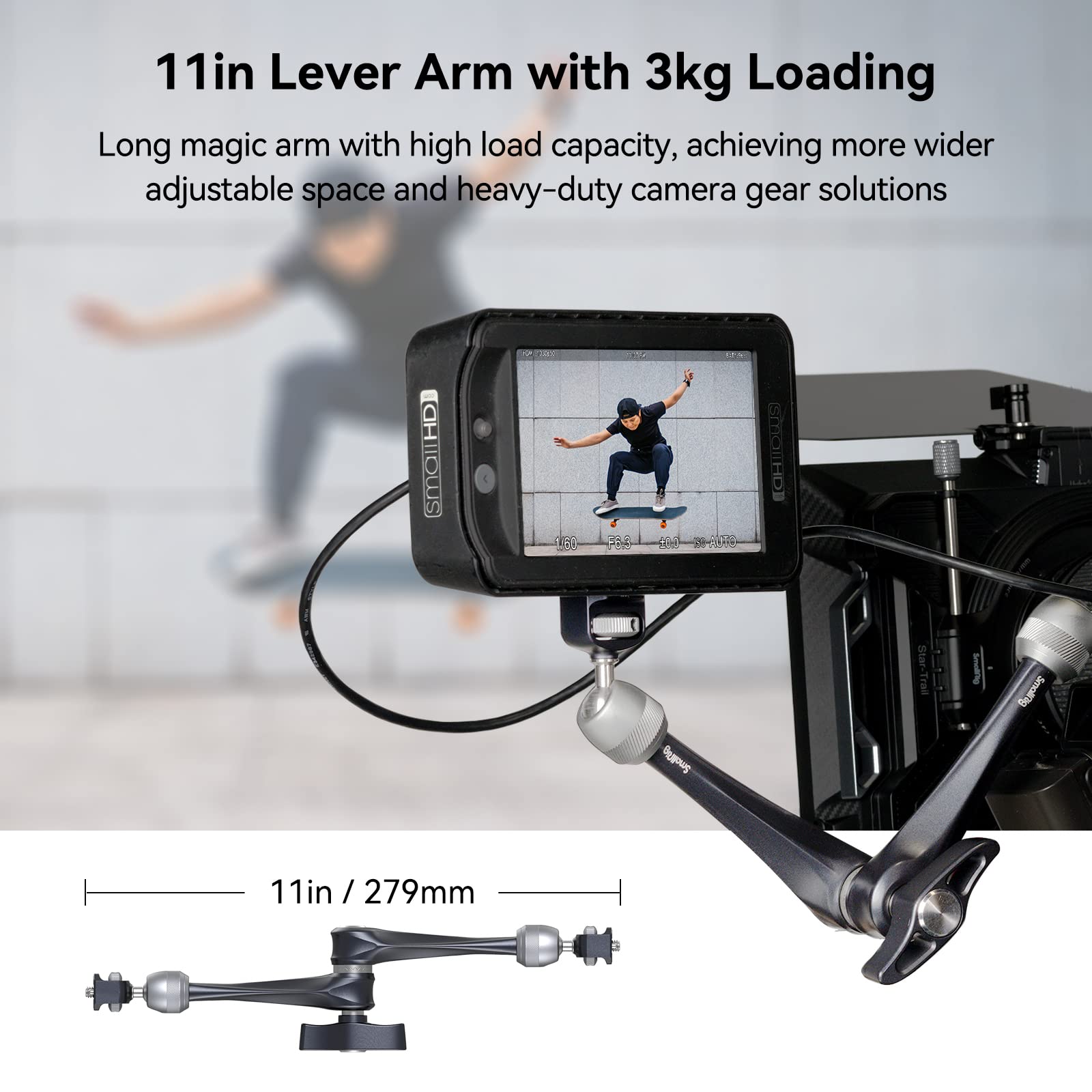 smallrig-11-magic-arm-3959-mit-kugelkopf-und-1-4-20-schrauben image 2