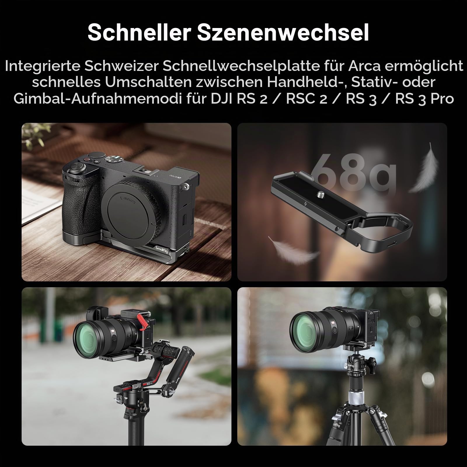 smallrig-4338-baseplate-f-r-sony-alpha-6700-mit-arca-swiss-schnellwechselplatte image 3