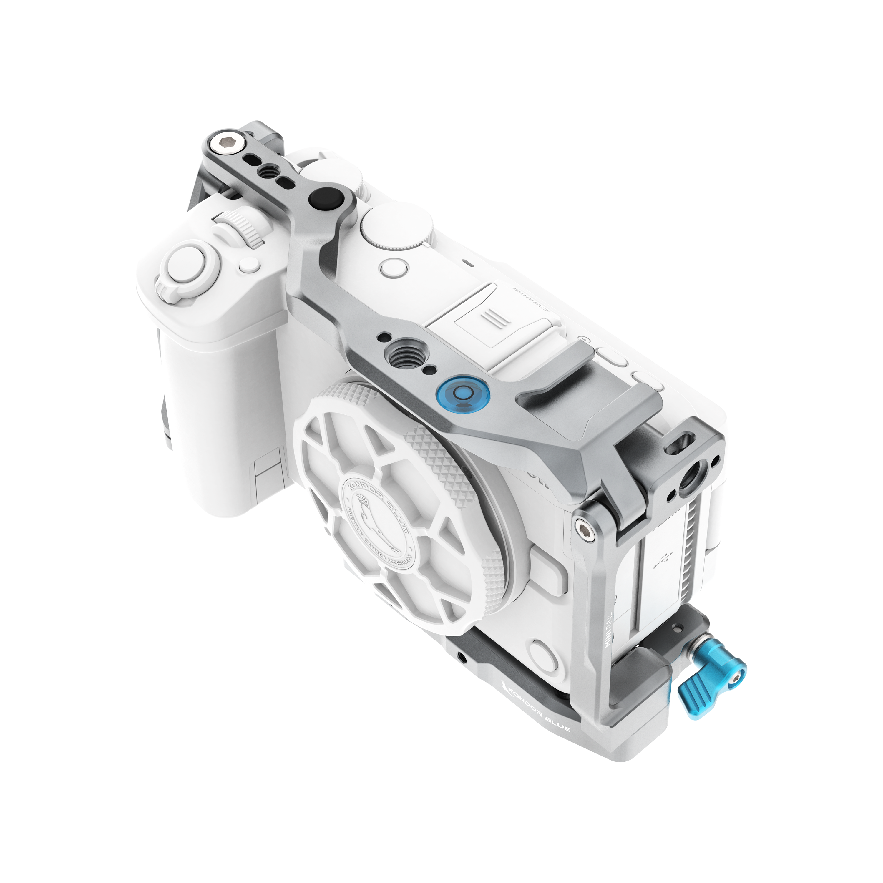 kondor-blue-canon-r6-v-hybrid-camera-cage-hybrid-hatch-2-0-voll-halb-cage image 7