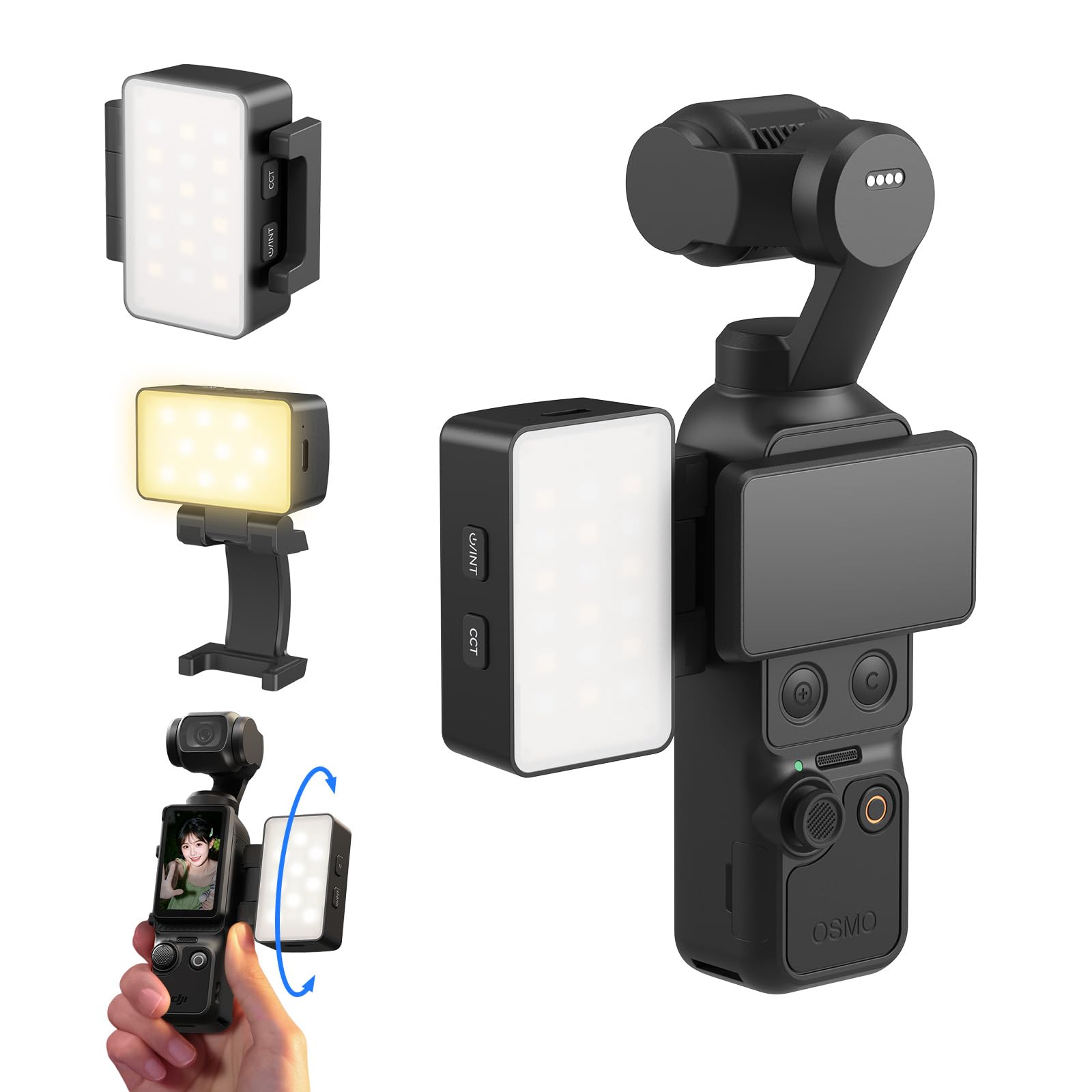 smallrig-5733-bi-color-led-videoleuchte-f-r-dji-osmo-pocket image 1