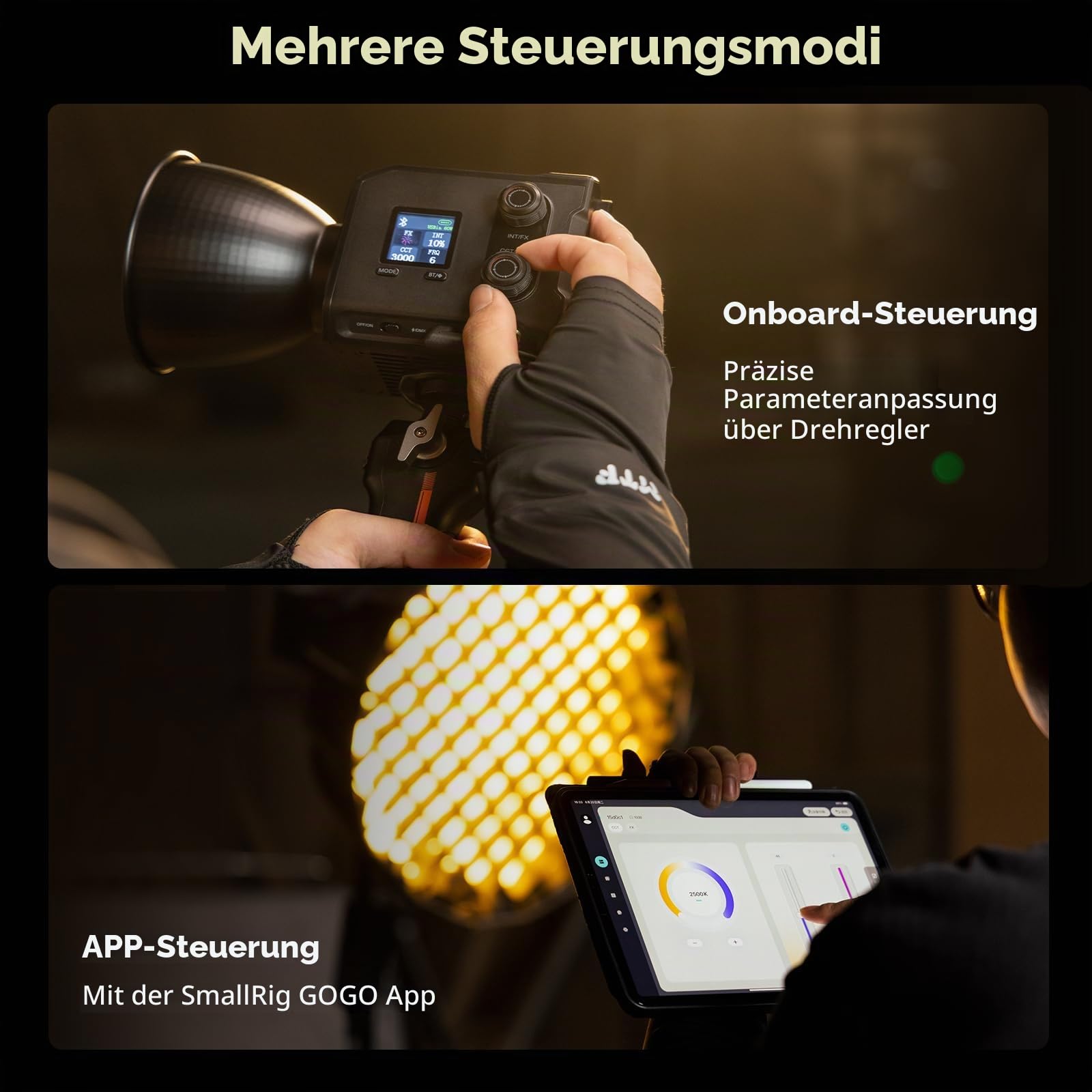 smallrig-rc-100b-cob-videoleuchte-100w-2700-6500k-pro-5142 image 5