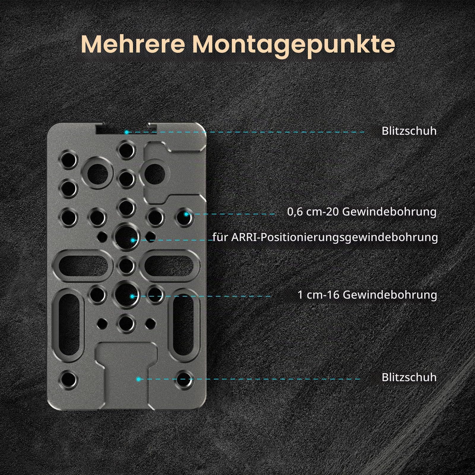 smallrig-4887-verl-ngerungs-k-seplatte-mit-1-4-und-3-8-gewinde image 2
