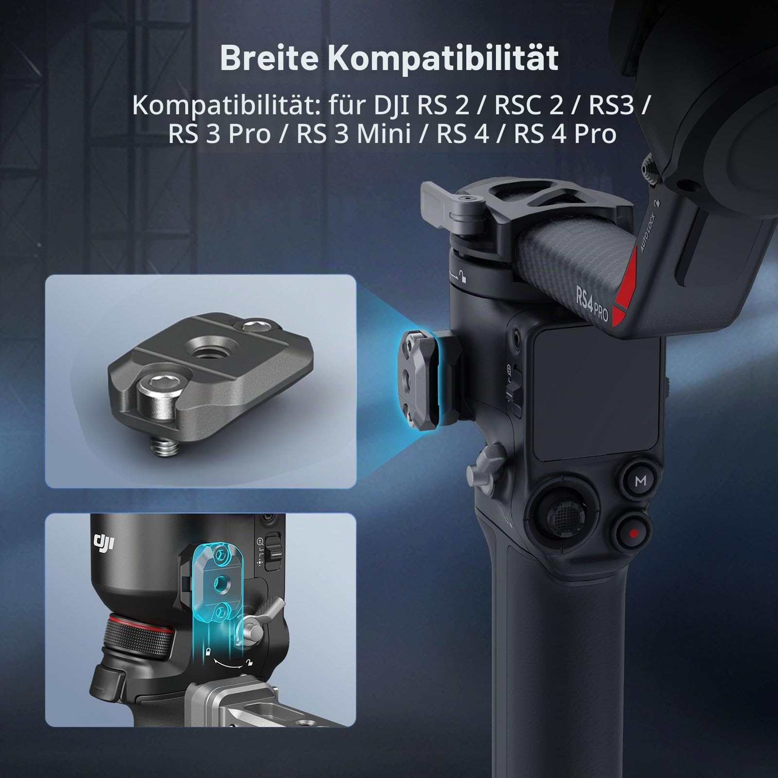 smallrig-hawklock-h21-4640-mini-nato-schiene-f-r-dji-rs-serie-2-st-ck image 2