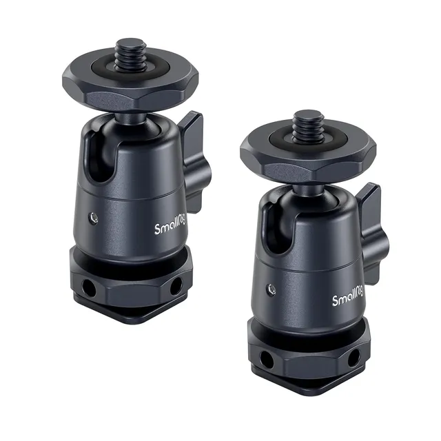 smallrig-mini-kugelkopf-mit-1-4-schraube-und-abnehmbarer-schuhhalterung image 1