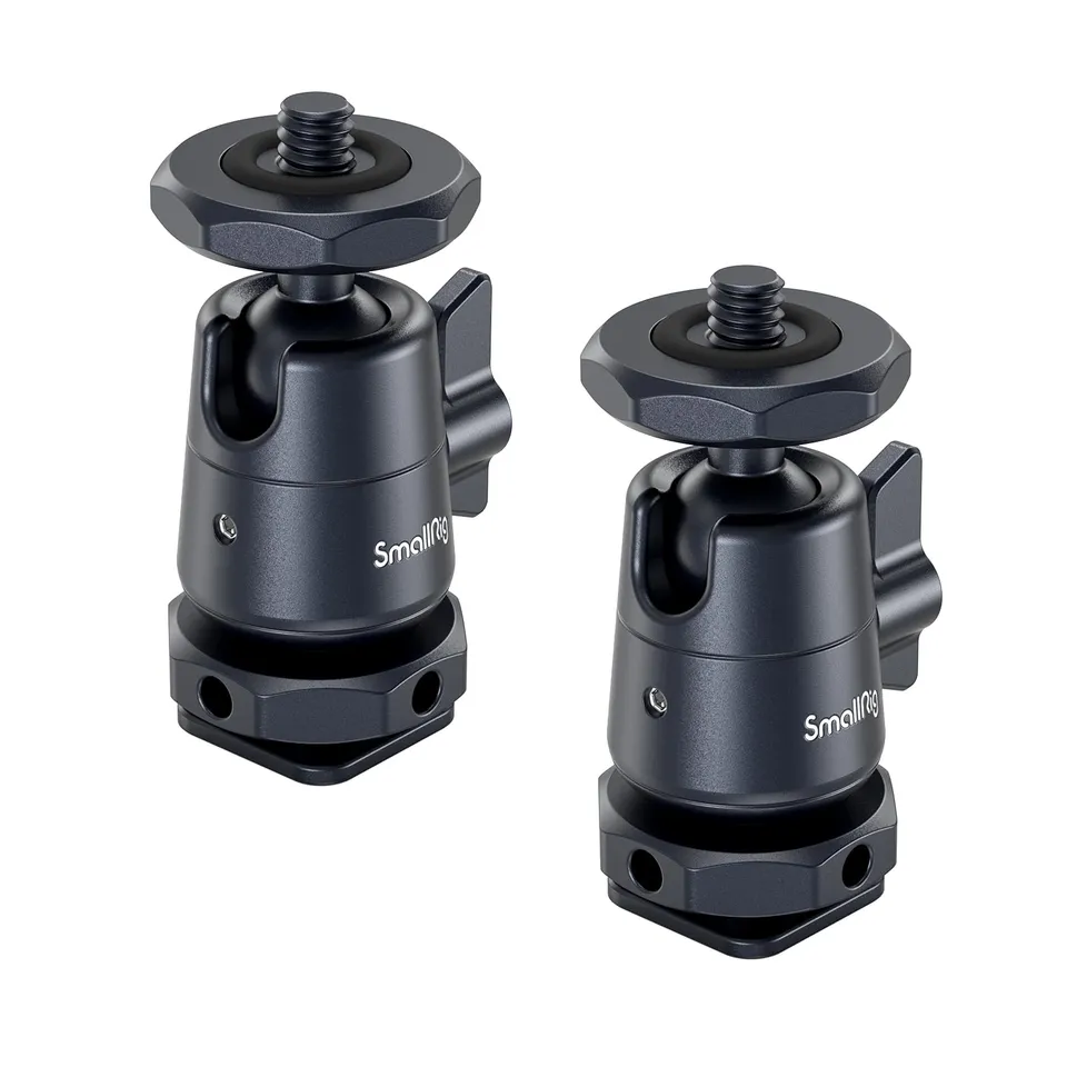 smallrig-mini-kugelkopf-mit-1-4-schraube-und-abnehmbarer-schuhhalterung image 1