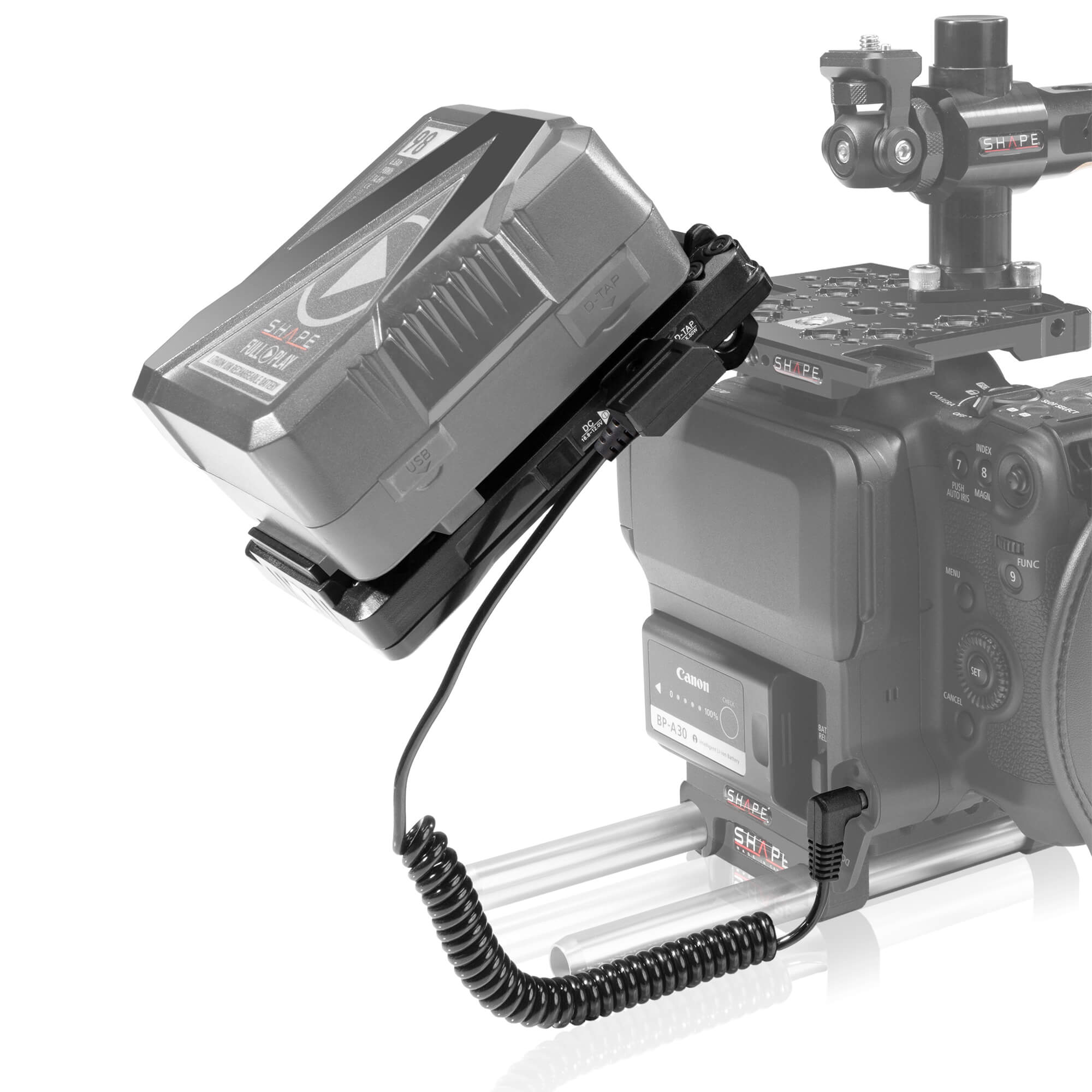 shape-v-mount-schwenk-batterieplatte-f-r-canon-c70-mit-d-tap image 2