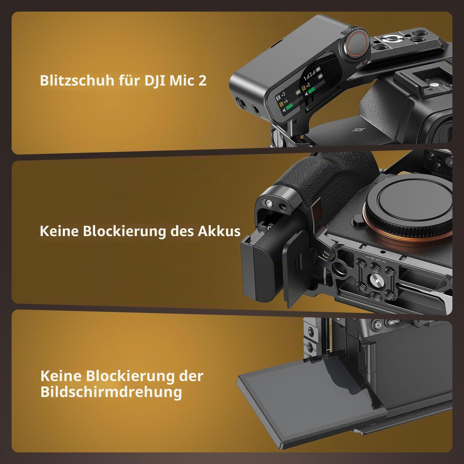 smallrig-k-fig-basiskit-6025-f-r-sony-alpha-7-v-7r-v-7-iv-mit-obergriff-und-hdmi image 5