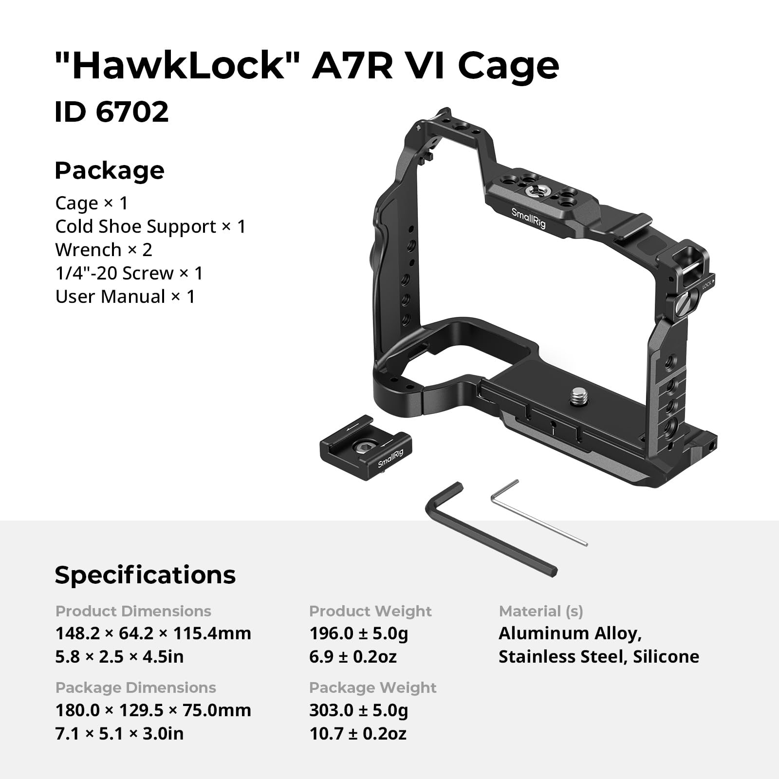 smallrig-hawklock-6702-kamerak-fig-f-r-sony-alpha-7r-vi-mit-arca-platte image 8