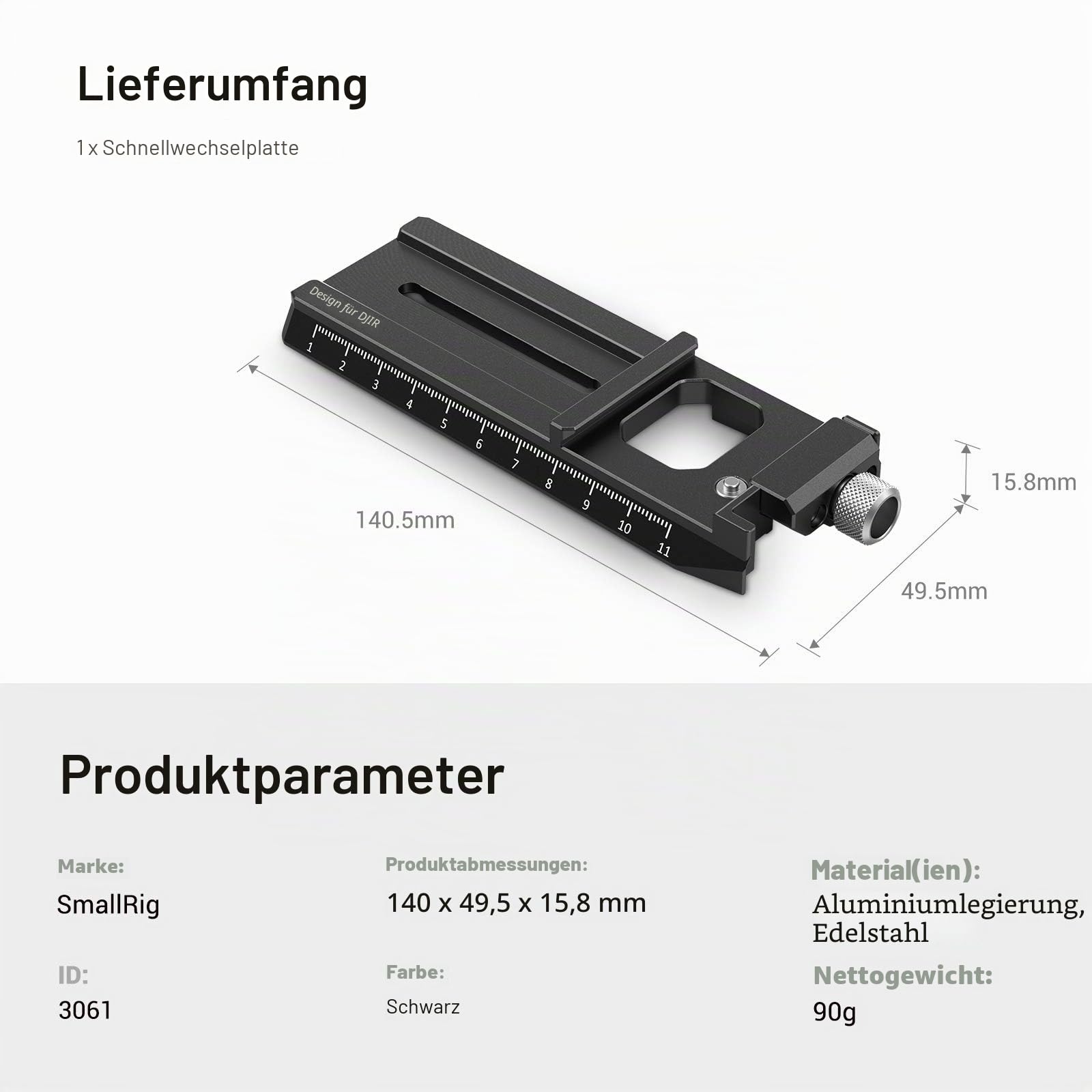 smallrig-quick-release-plate-f-r-dji-rs-5-rs2-rsc2-rs3-rs4-arca-swiss image 8