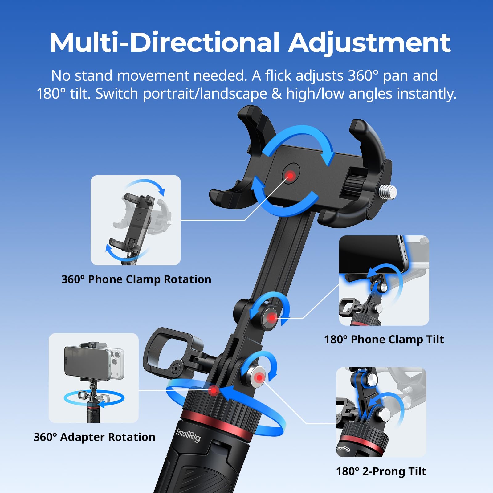 smallrig-vt-17-3-in-1-mini-reisestativ-selfie-stick-4-stufig image 3
