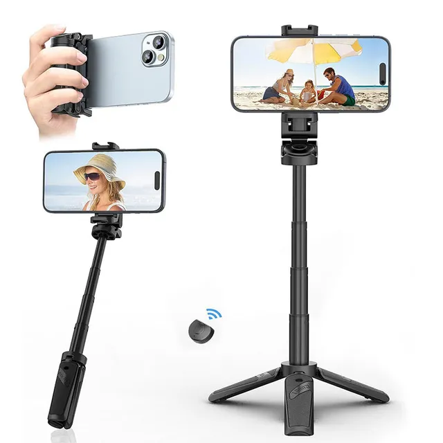 ulanzi-jj02-ausziehbarer-grip-handy-stativ-selfie-stick-mit-fernbedienung-m004 image 1