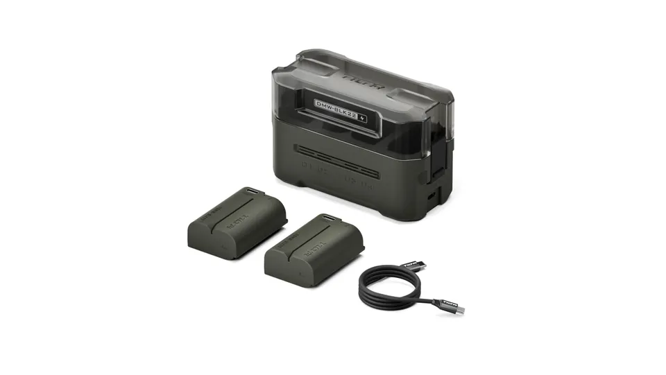 tilta-dmw-blk22-ladestation-batterie-kit-mit-2-akkus-gr-n image 1