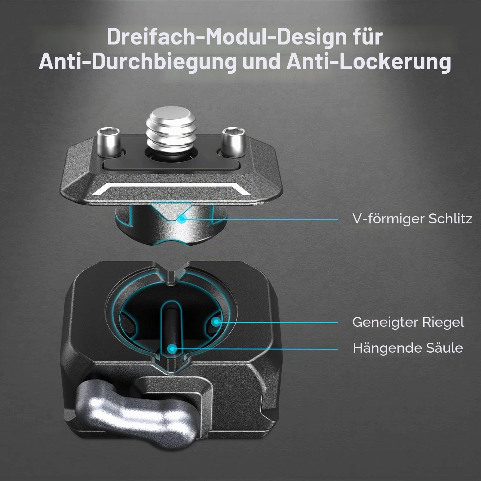 smallrig-3513c-hawklock-mini-schnellwechselplatte-drop-in-qr-set-mit-1-4-schraub image 2