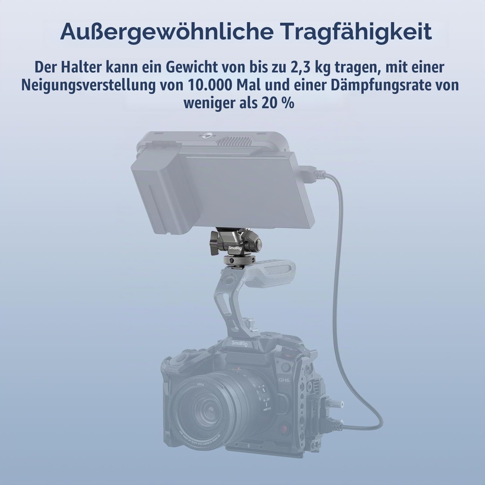 smallrig-hawklock-h21-monitorhalterung-4888-mit-blitzschuh-neigbar-schwenkbar image 5