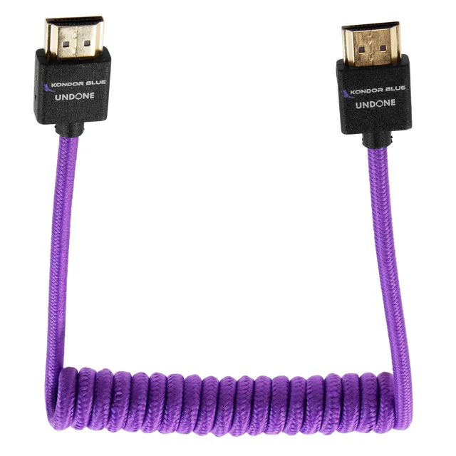 kondor-blue-gerald-undone-mk2-hdmi-kabel-12-24-spiralkabel-lila image 1