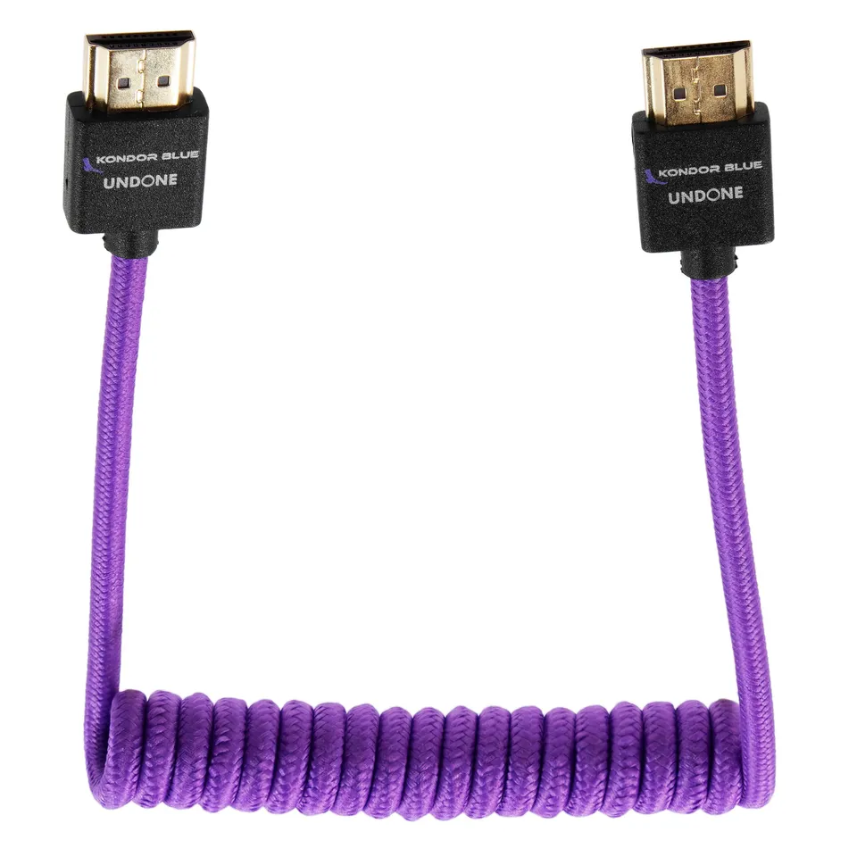 kondor-blue-gerald-undone-mk2-hdmi-kabel-12-24-spiralkabel-lila image 1