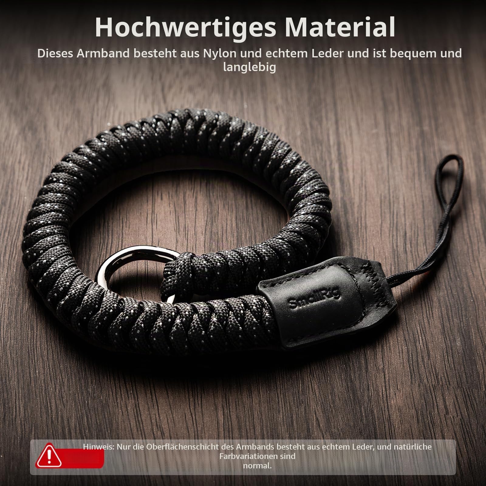 smallrig-kamera-handschlaufe-geflochten-verstellbar-wrist-strap-f-r-dslr-spiegel image 2