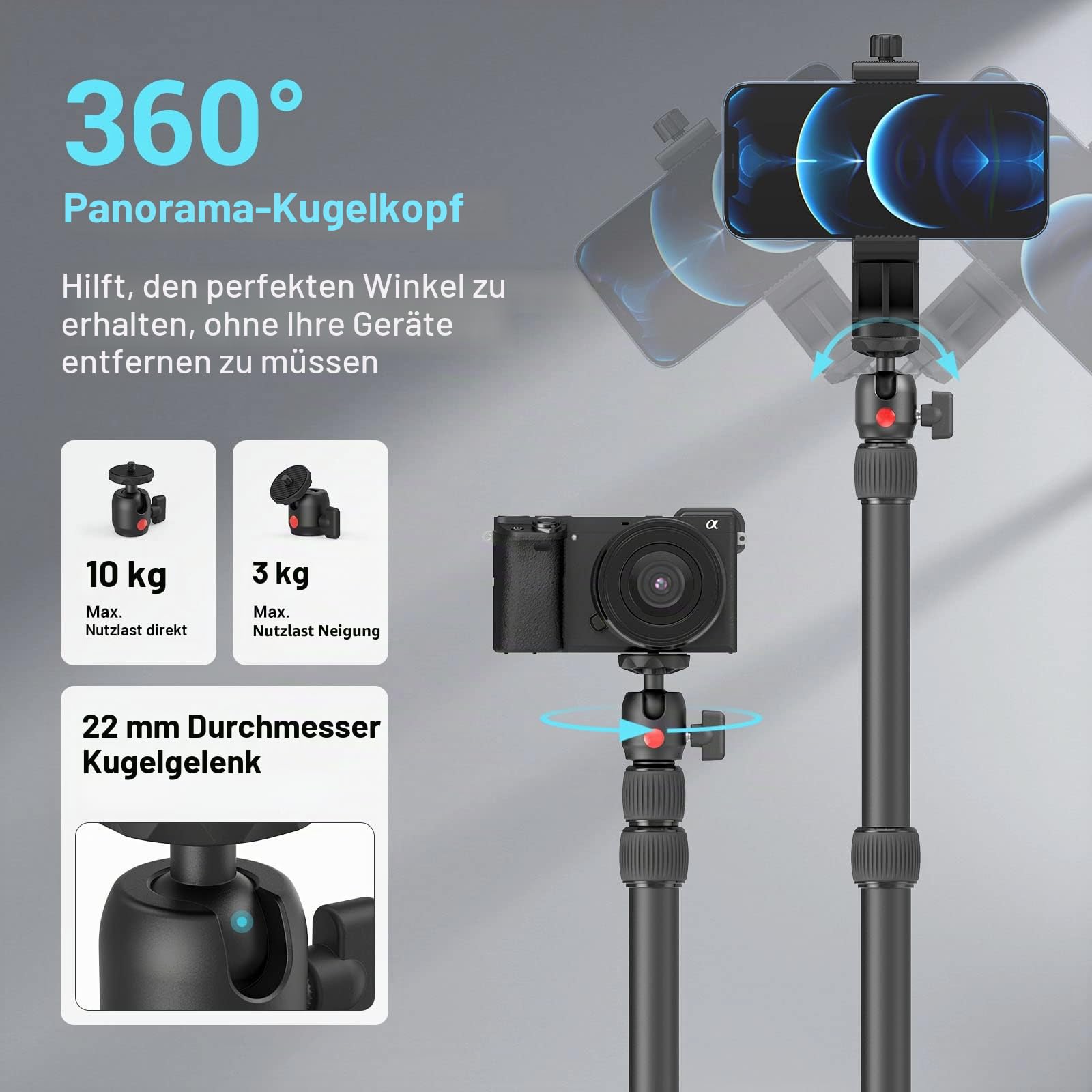 smallrig-3488-tisch-lichtstativ-mit-1-4-20-kugelkopf-f-r-kamera-ringlicht-und-st image 4
