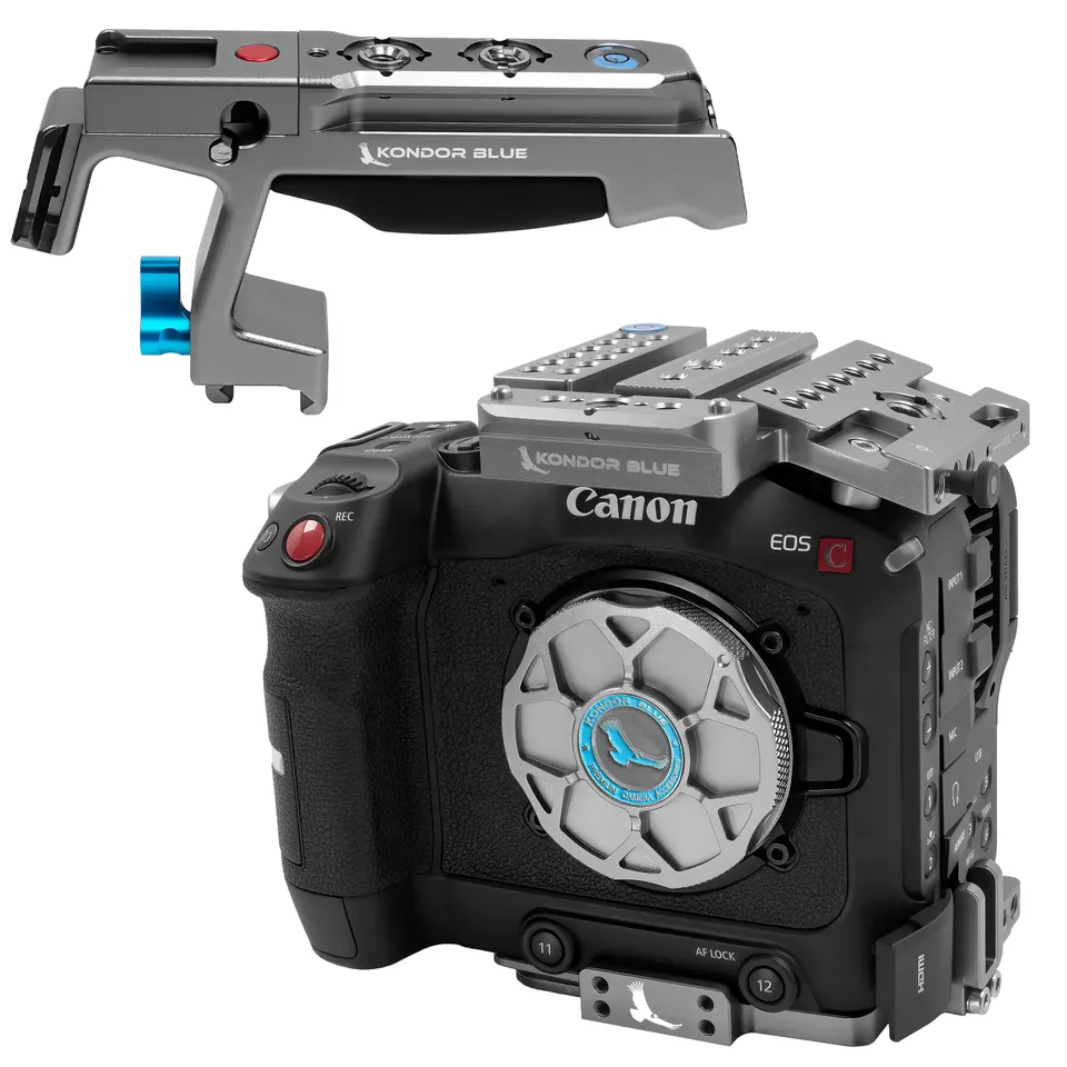 kondor-blue-canon-c70-cage-modularer-kamera-k-fig-mit-top-side-und-bottom-plate image 1