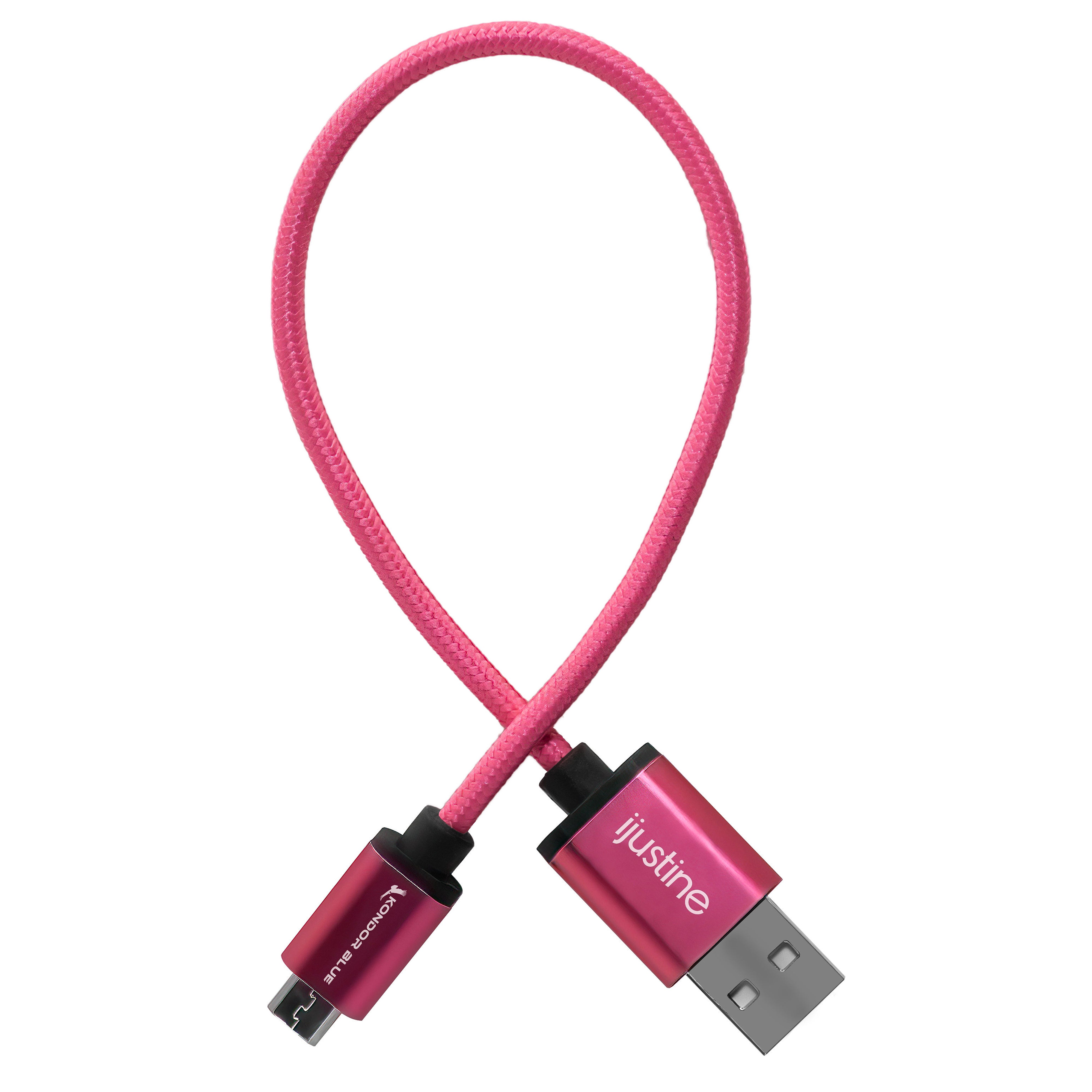 kondor-blue-ijustine-pink-usb-a-zu-micro-usb-kabel-ladekabel image 3