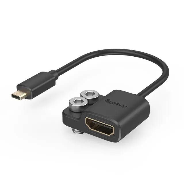 smallrig-4k-hdmi-kabeladapter-typ-d-auf-a-14cm-4k-60hz image 1