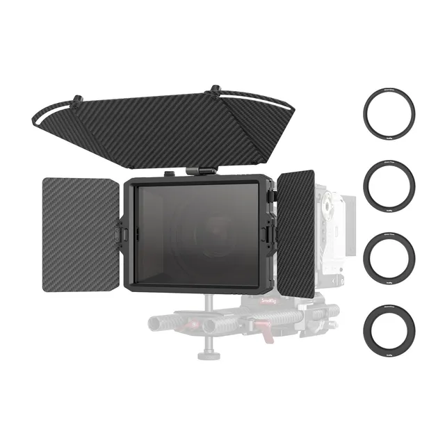 smallrig-3680b-mini-matte-box-pro-flag-kit-mattebox-mit-2x-4x5-65-filterrahmen-u image 1