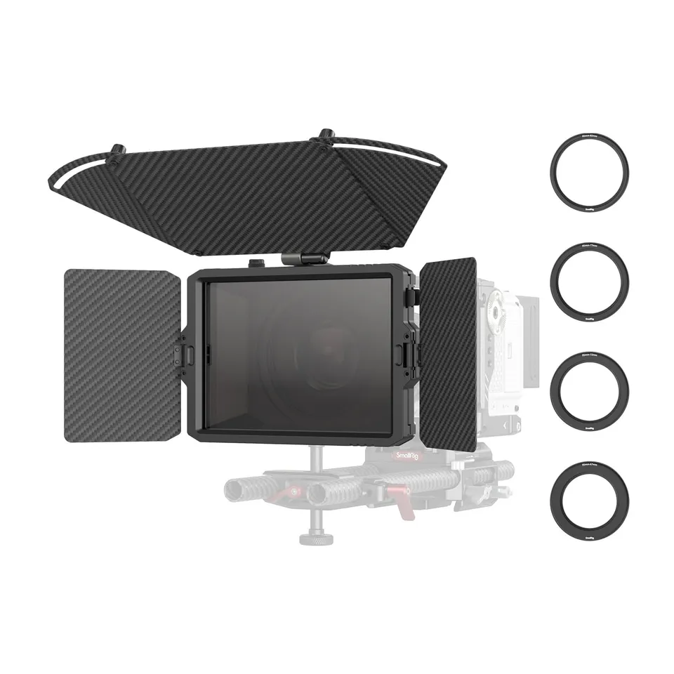 smallrig-3680b-mini-matte-box-pro-flag-kit-mattebox-mit-2x-4x5-65-filterrahmen-u image 1