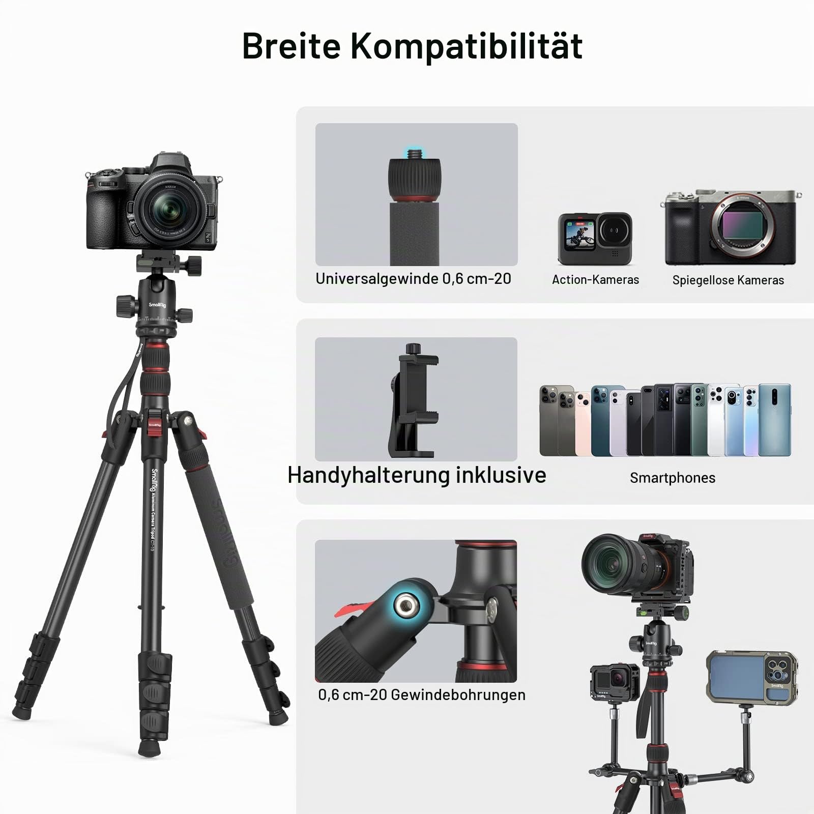 smallrig-3935-faltbares-aluminium-kamera-stativ-71-zoll-mit-kugelkopf image 7