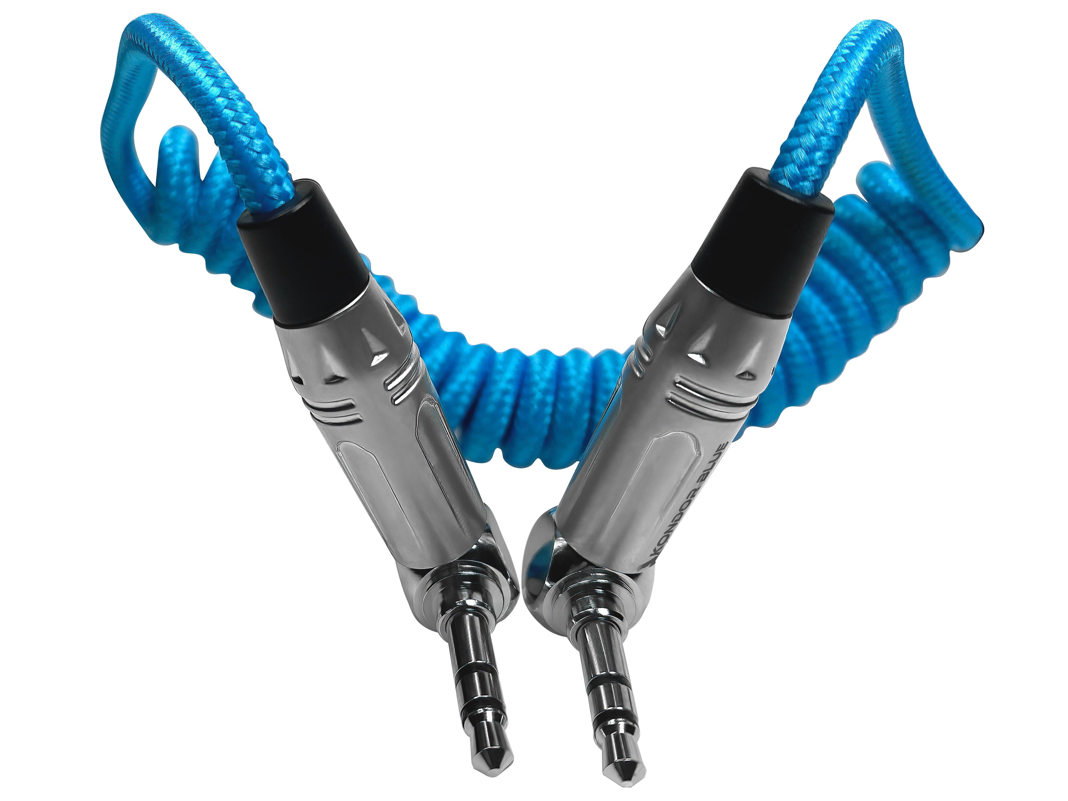 kondor-blue-spiralkabel-3-5mm-trs-stereo-gewinkelt-30-60cm image 2