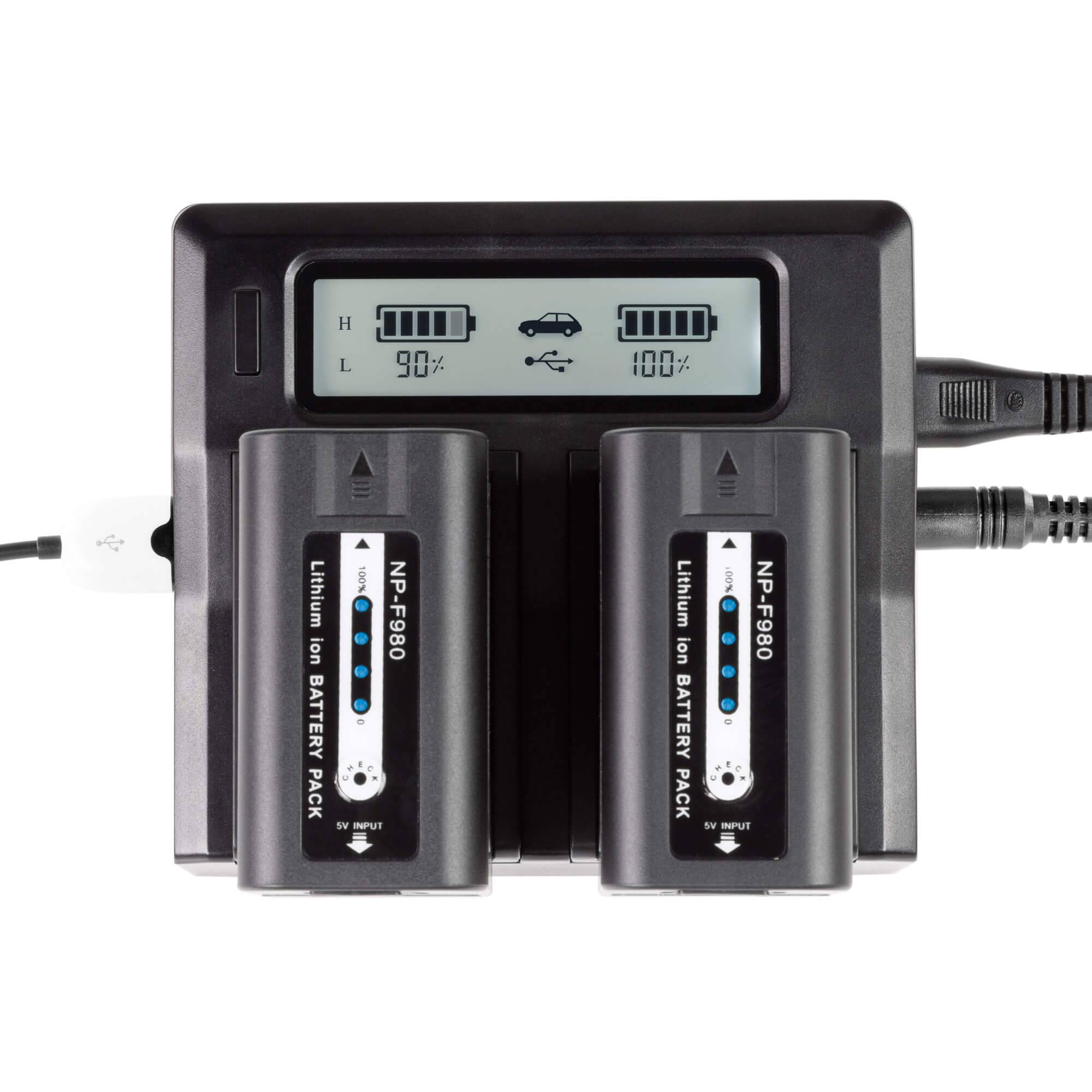 shape-np-f980-akku-set-2x-6600mah-mit-dual-lcd-ladeger-t-f-r-sony image 5