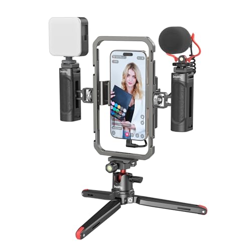 smallrig-3384d-universal-phone-video-rig-kit-f-r-smartphone-mit-griff-licht-und- image 8