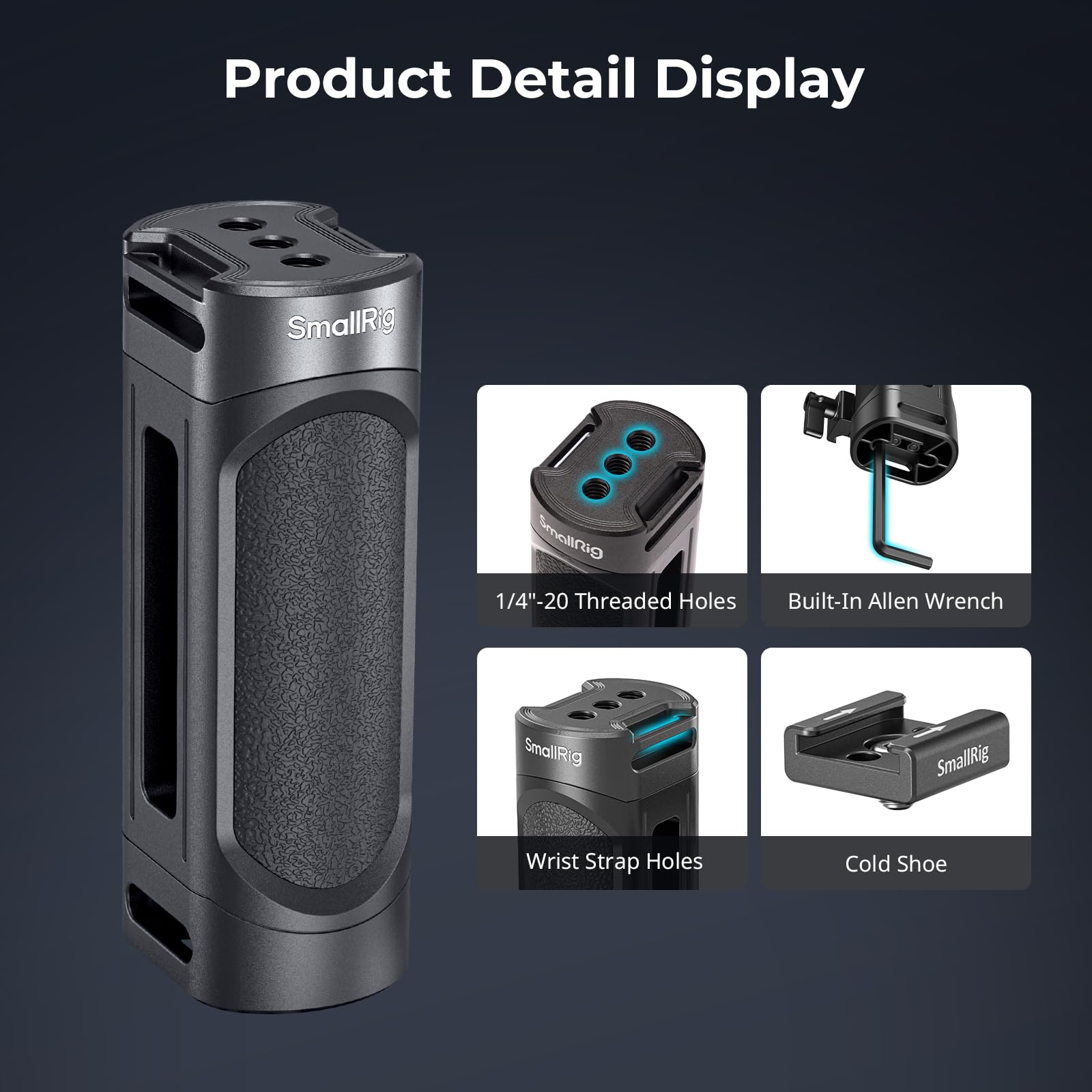 smallrig-4816-mini-camera-side-handle-mit-nato-klemme-und-1-4-20-seitenhandgriff image 3