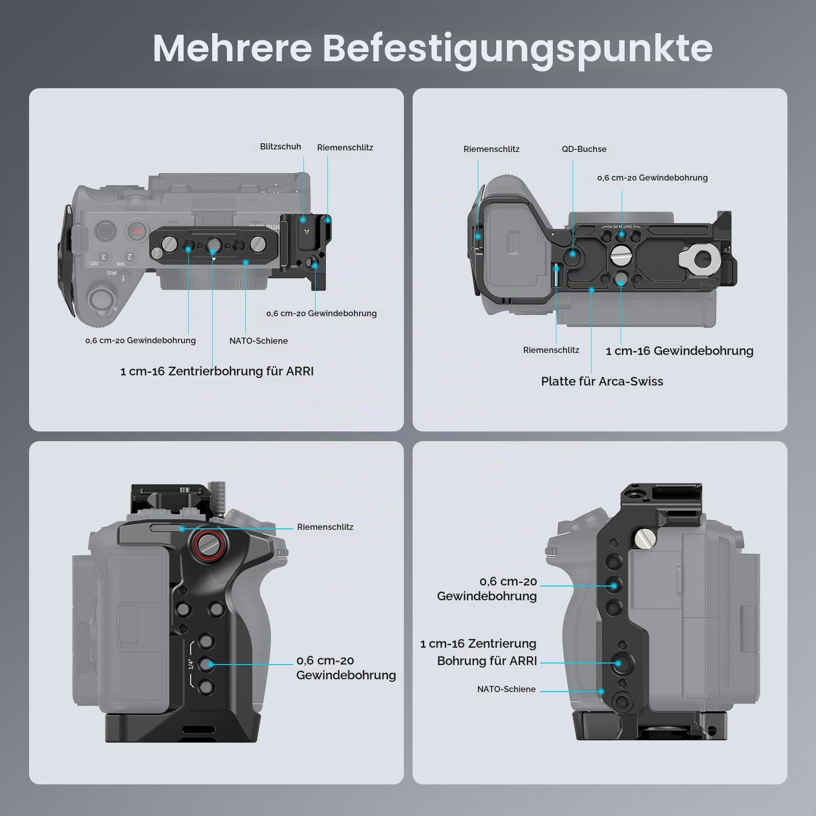 smallrig-4183b-cage-f-r-sony-fx30-fx3-kamerak-fig-mit-hdmi-kabelklemme-und-nato- image 2