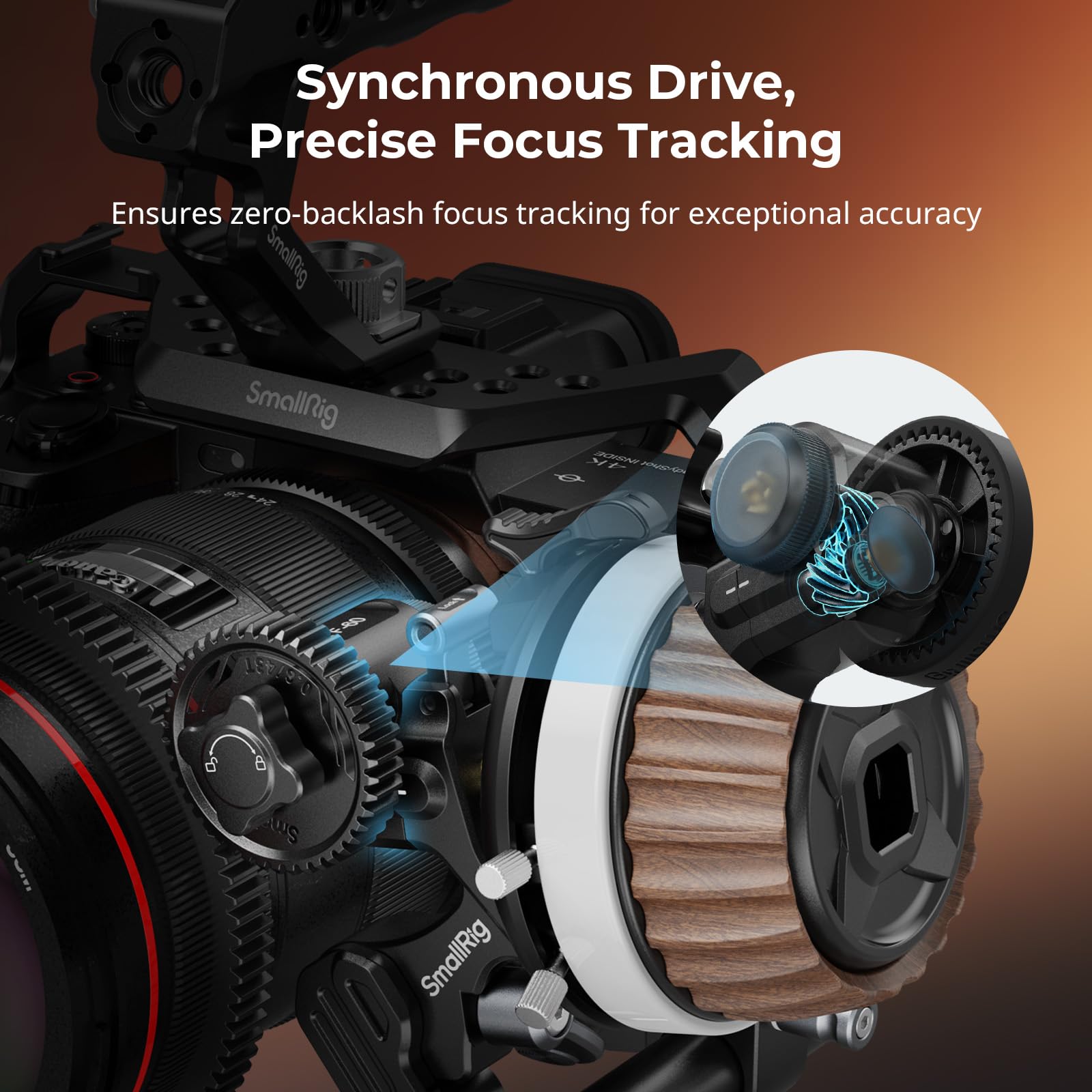 smallrig-follow-focus-f60-5163-mit-d-mpfungssystem-a-b-stopps-15mm-rod image 2