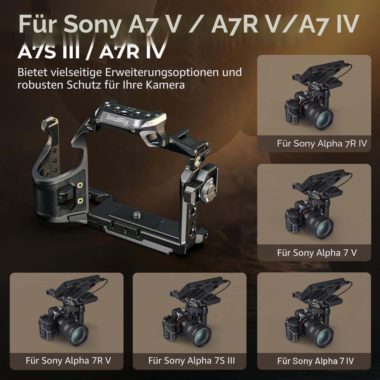 smallrig-6029-rhinoceros-cage-f-r-sony-a7-v-a7r-v-a7-iv-a7s-iii image 2