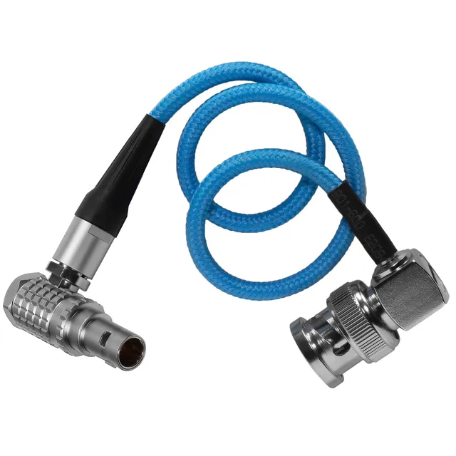 kondor-blue-bnc-auf-5-pin-lemo-timecode-kabel-10-abgewinkelt image 1