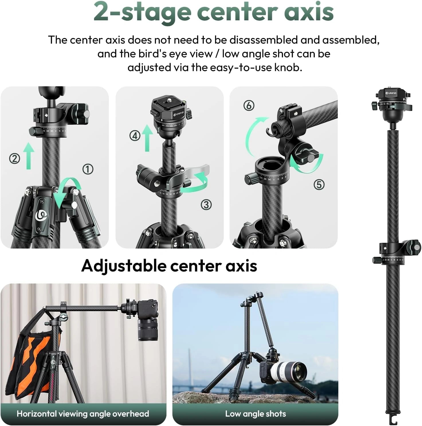 ulanzi-jj05-glidego-video-tripod-reise-stativ-f-r-outdoor image 3