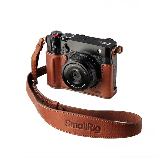 smallrig-5268-leder-set-braun-f-r-fujifilm-gfx100rf-mit-tasche-griff-und-schulte image 1